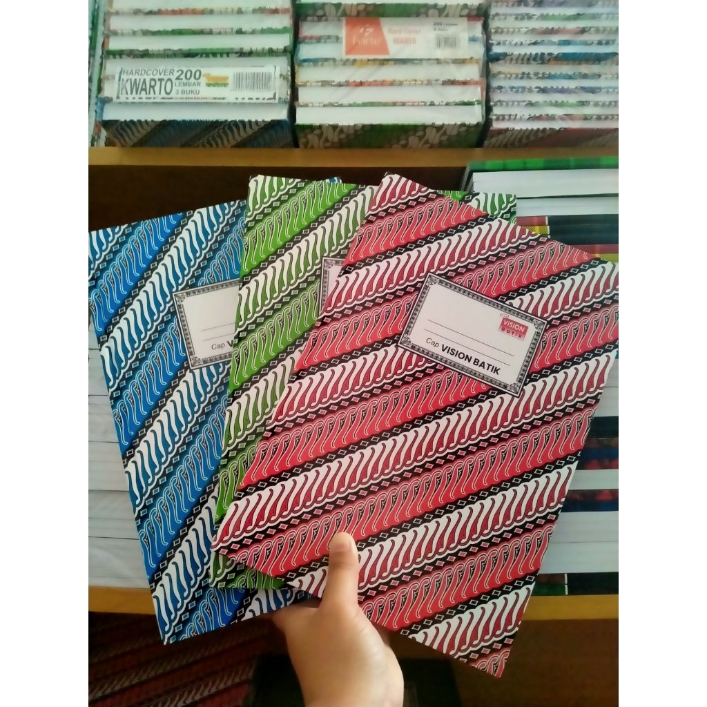BUKU FOLIO HARDCOVER BUKU BATIK HARDCOVER FOLIO ISI 100 LEMBAR
