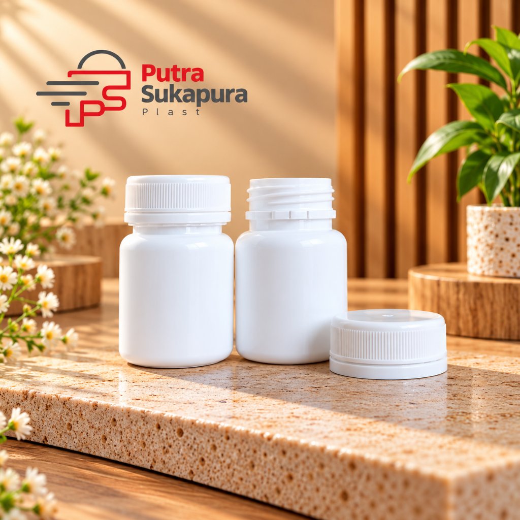 botol kapsul ester 60ml / botol ester c 60ml / botol kemasan kapsul tablet