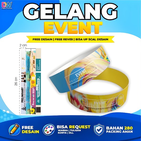 GELANG EVENT CUSTOM/GELANG TIKET CUSTOM/GELANG TIKET KONSER