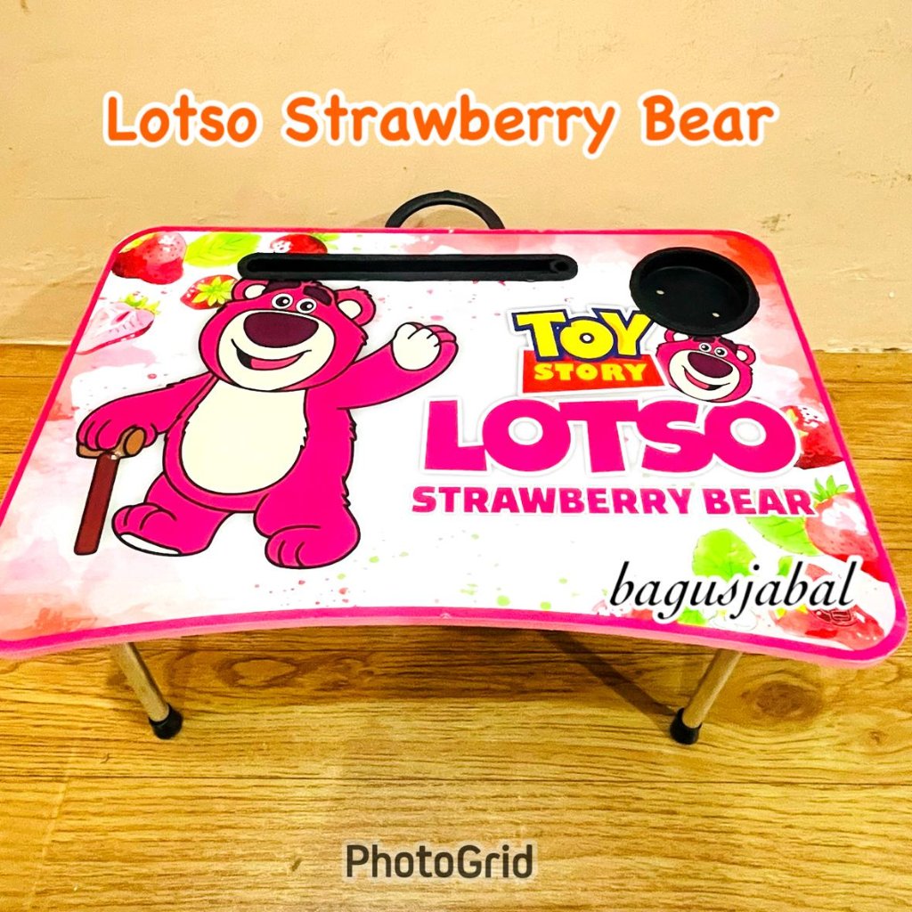 Meja Belajar Lipat Karakter / Meja Leptop Karakter / Meja Lipat Kayu 01