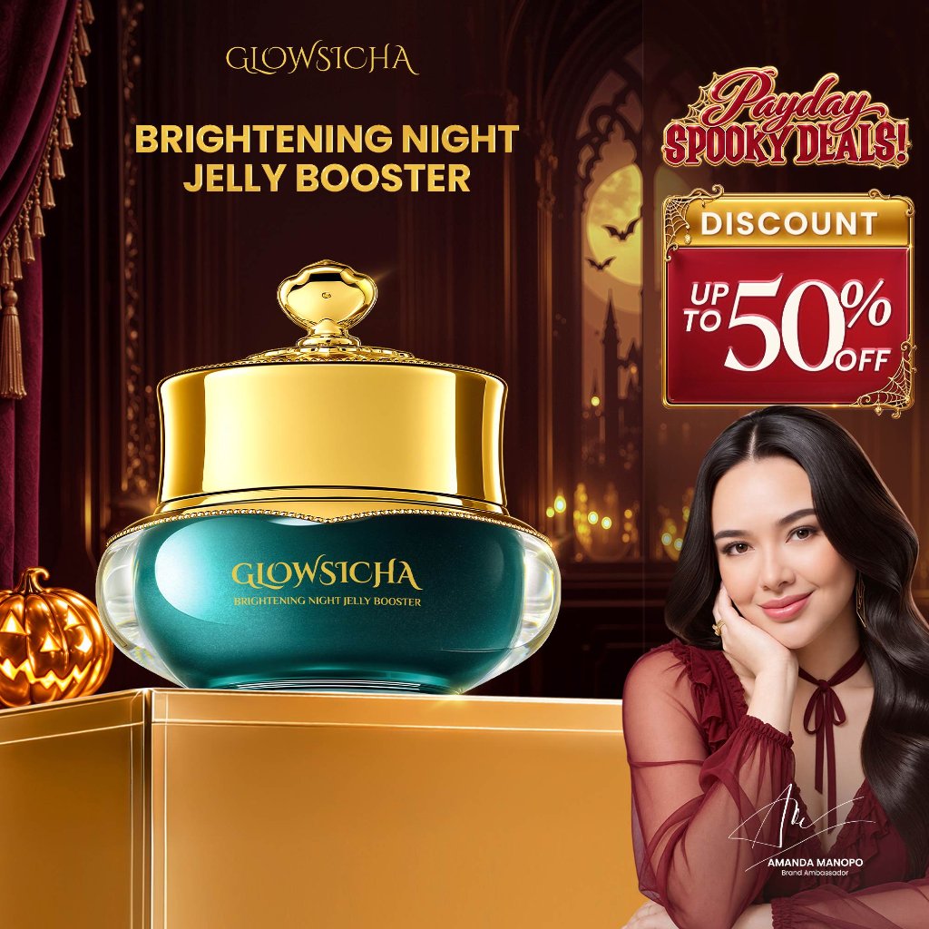 Glowsicha - Brightening Night Cream Jelly Booster tone up cerah moisturizer Pelembab Bercahaya Krim 