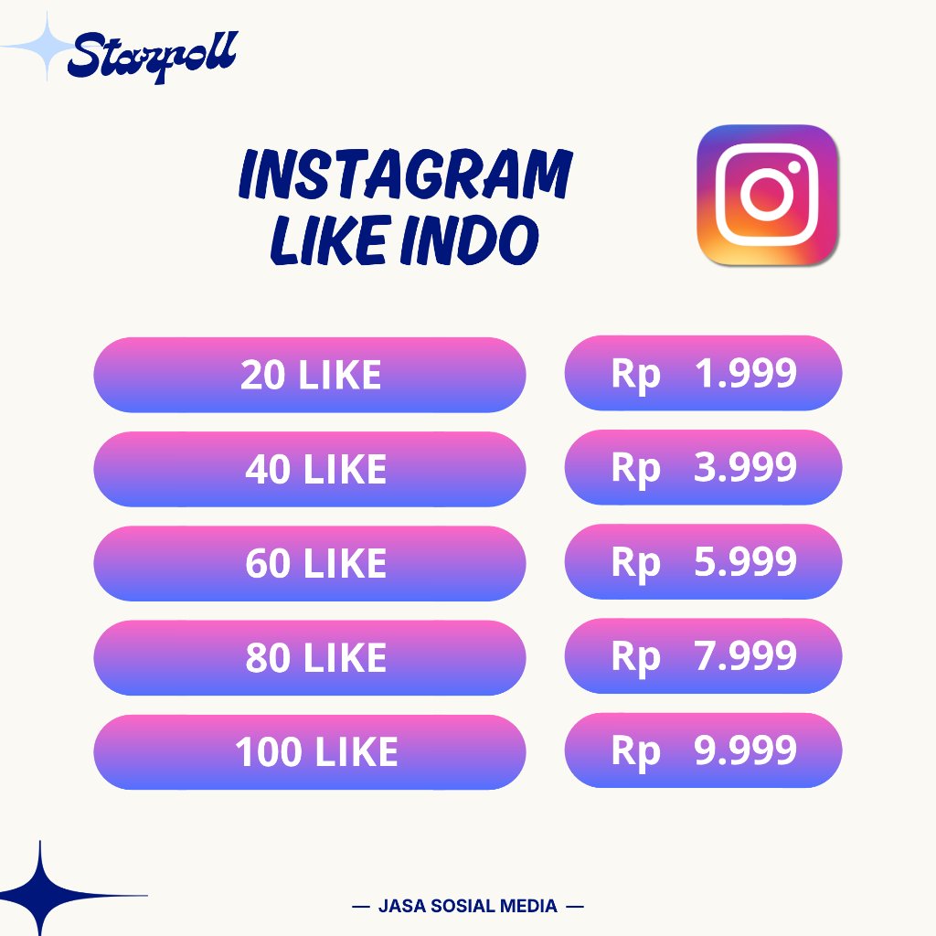 LIKE INSTAGRAM INDO | Jasa Like Postingan Instagram Indonesia