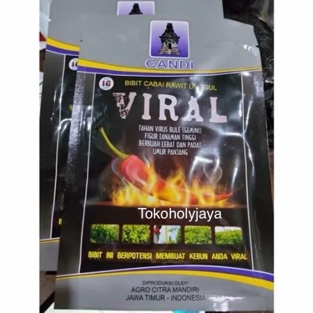 ( 10 bungkus ) Benih cabe VIRAL 10 gram GROSIR cabe rawit viral 10gr cap candi tahan penyakit cabe s