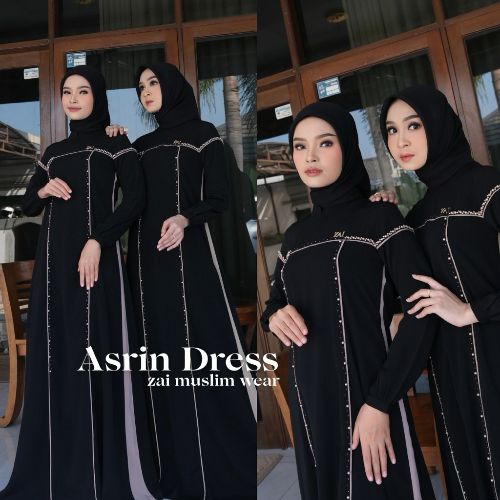 ASRIN DRESS | New Collection Zai Muslim Wear | Gamis Premium | Gamis Mewah | Original zai muslim wea