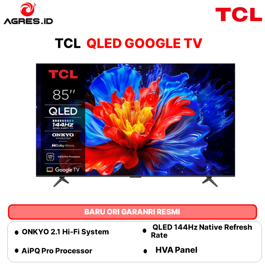 TCL 98 INCH QLED 4K GOOGLE TV-98P8K GARANSI RESMI INDONEISA
