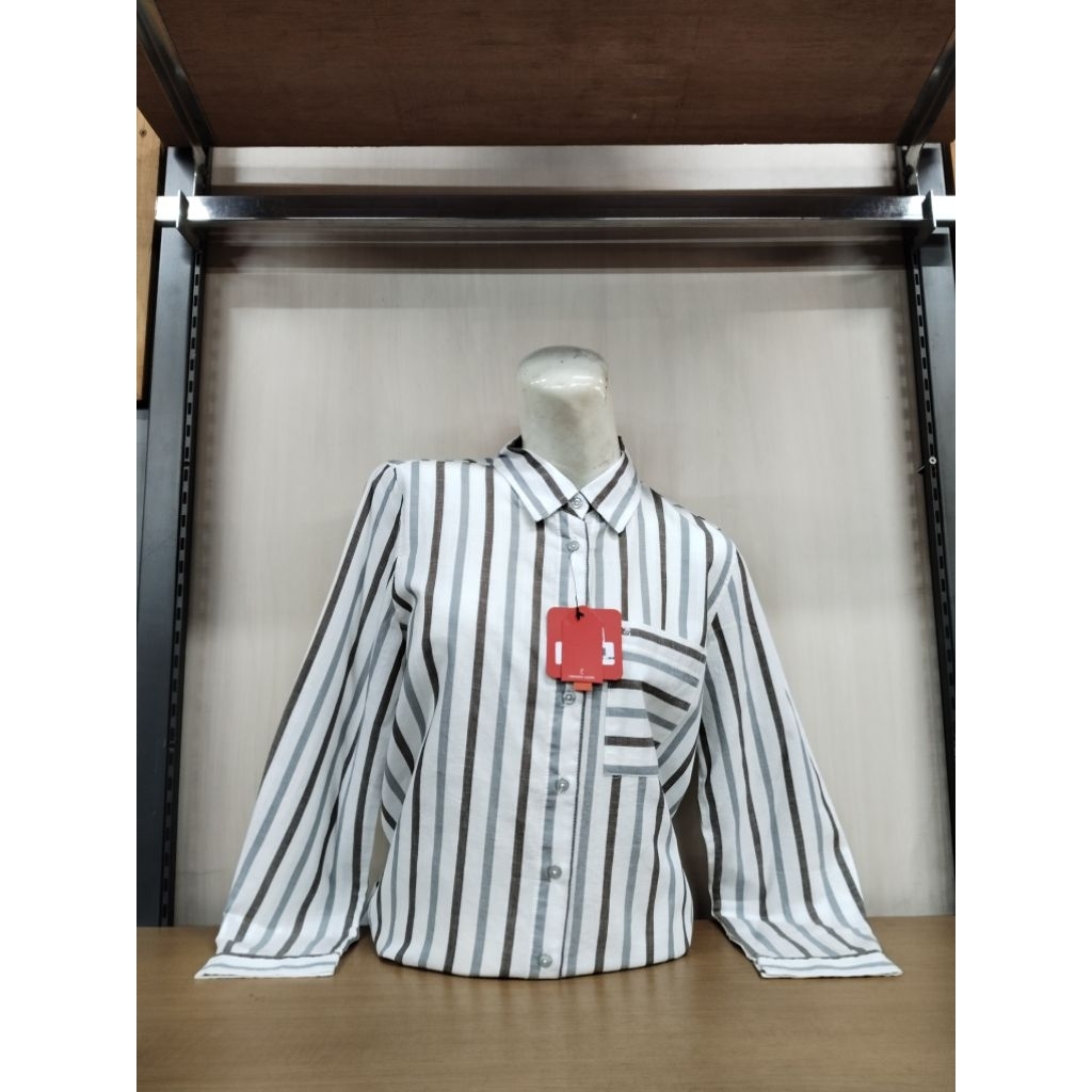 Kemeja Panjang Cressida Wanita Ukuran M, L, XL, XXL