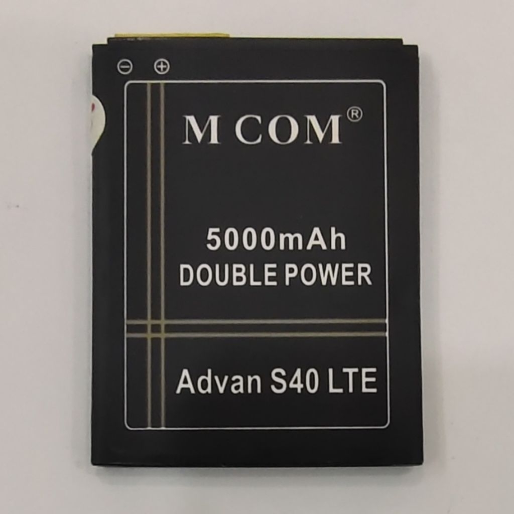 BATERAI ADVAN S40 LTE / BATRE ADVAN S40 LTE MCOM DOUBLE POWER REAL CAPACITY BATTERY