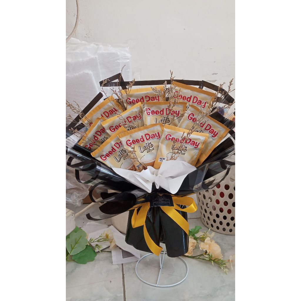 

Buket Kopi/Buket bunga/buket Snack/buket Hadiah/buket Ultah/Buket bunga palsu