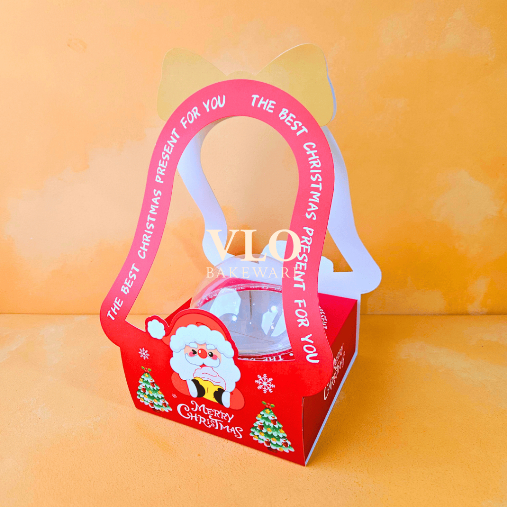 

[1 SET ISI 10 PCS] Kotak kue hampers natal | packaging hampers natal cookies kue kering ada handle premium