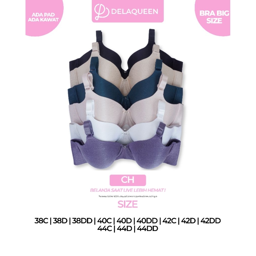 Delaqueen | Bra Big Size Bra Jumbo Bh Big Size 38C 38D 38DD 40C 40D 40DD 42C 42D 42DD 44C 44D 44DD C