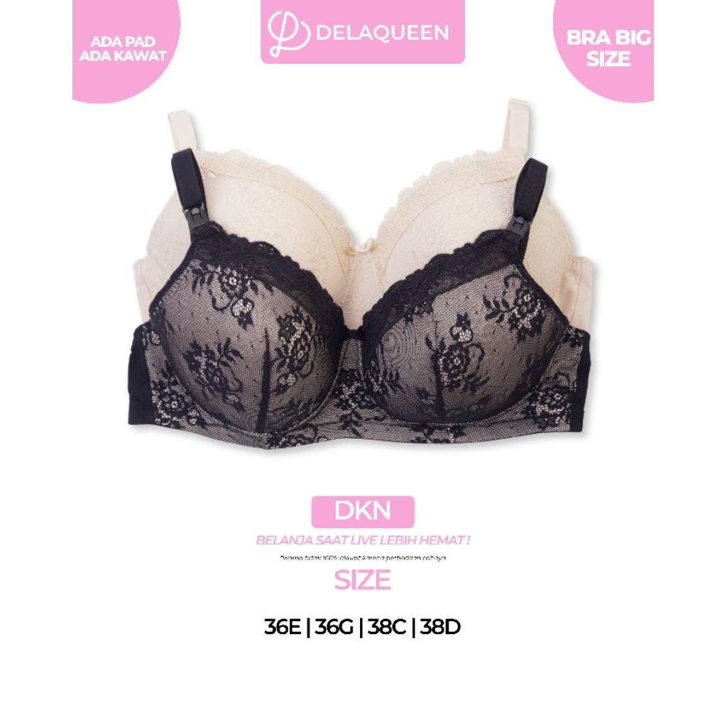 Delaqueen | Bra Big Size Bra Jumbo Bh Big Size 36DD 36G 38C 38D DKN
