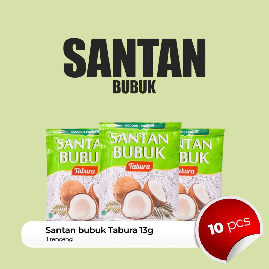 

santan bubuk tabura 20 pcs/10 pcs @13 gram termurah