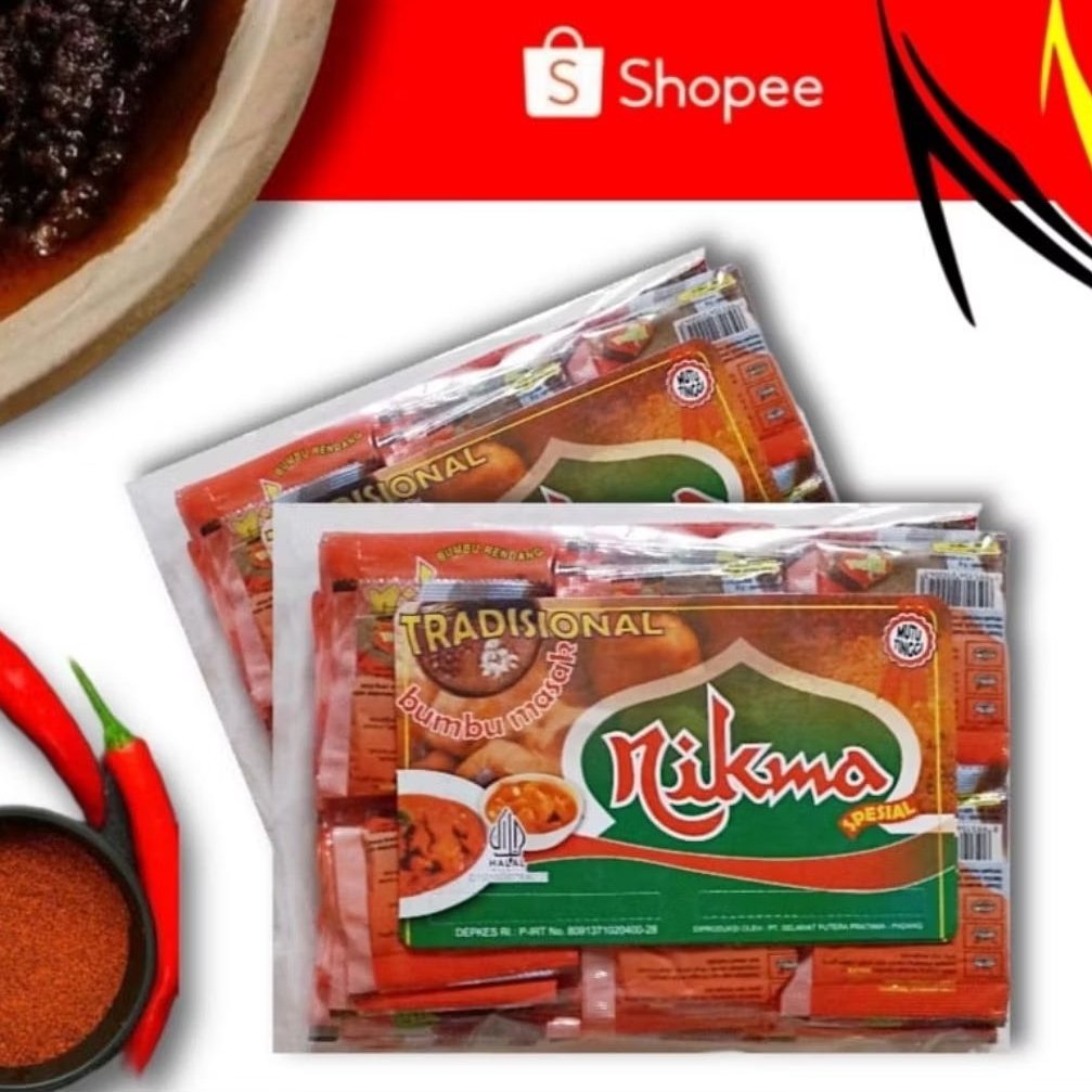 

Bumbu Rendang Nikma Spesial 1 Pack Isi 72pc