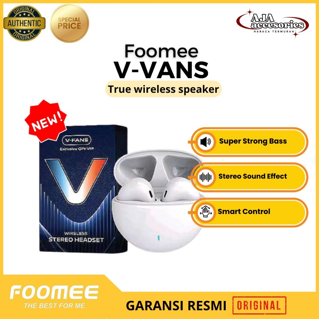 TWS V-FANS Wireless Stereo Headset Earphone