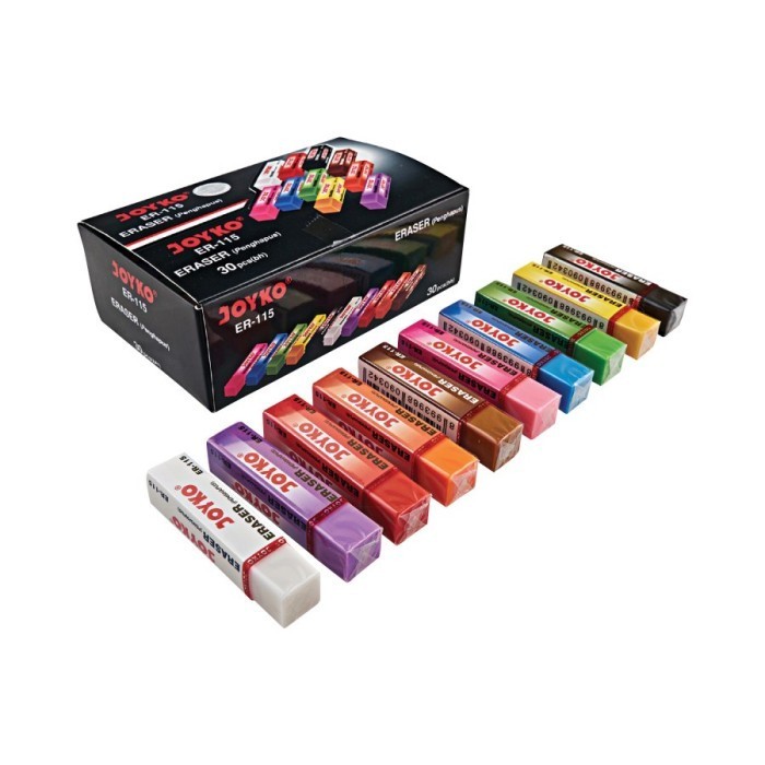 

Joyko Penghapus Eraser ER-115 colourfull-perpak isi 30pcs