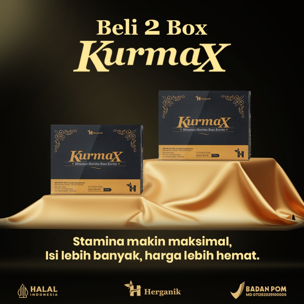 

Herganik Kurmax – Kopi Herbal Premium 2 Box isi 20 Sachet (Halal BPOM)