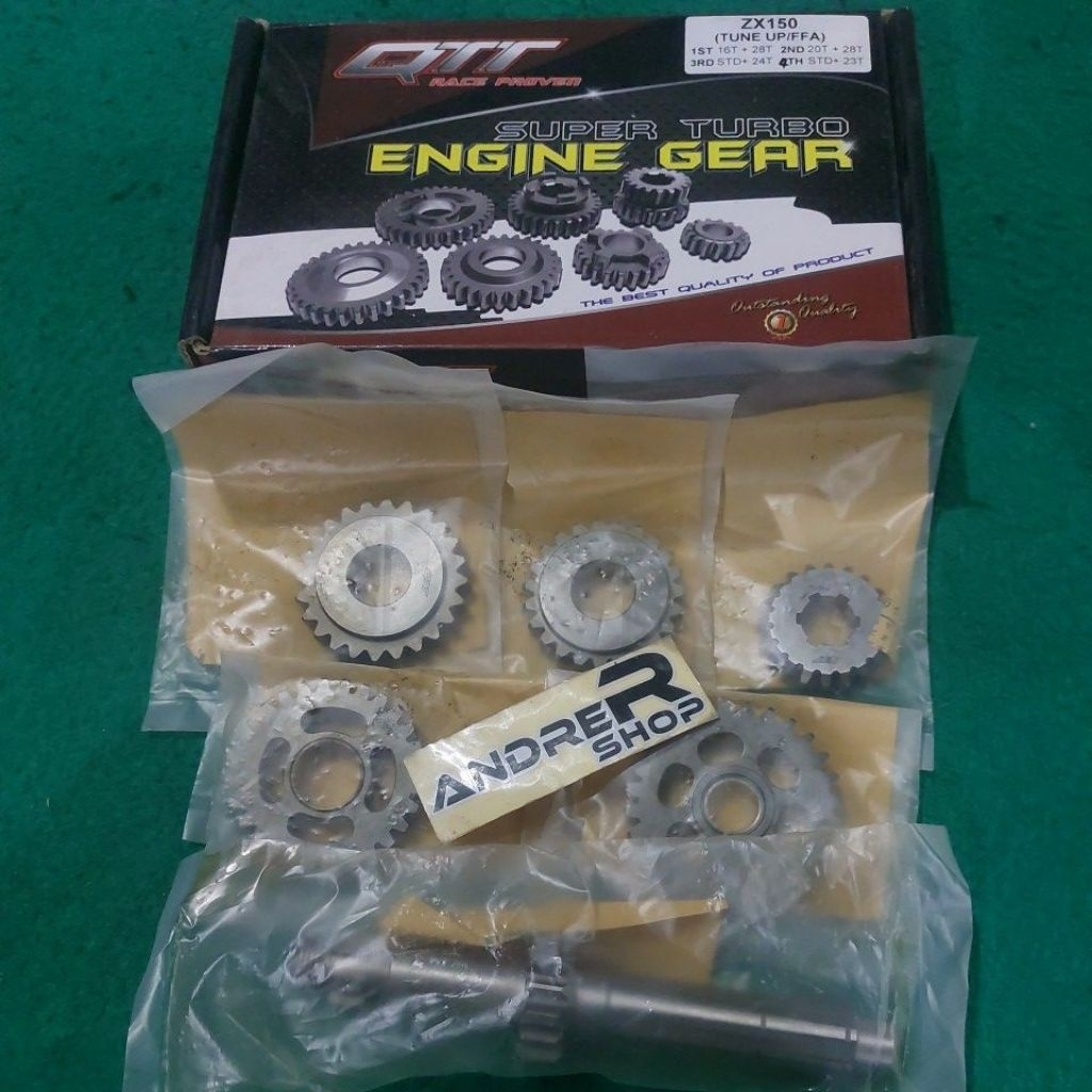 gearbox girbox rasio qtt racing ninja tuneup ffa / frame std / 500m A / 500m B