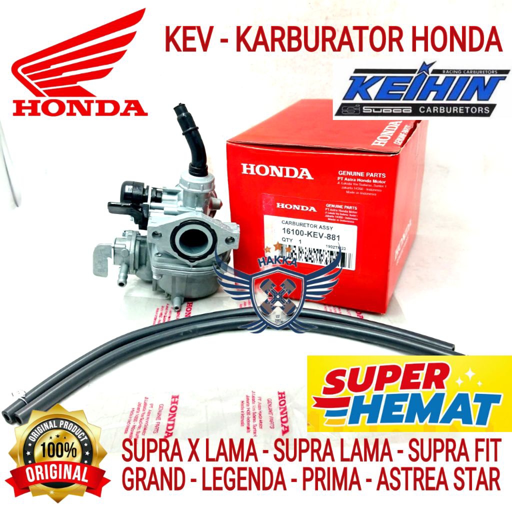 KEV ORIGINAL KARBURATOR HONDA SUPRA X LAMA, KARBURATOR HONDA SUPRA LAMA, KARBURATOR HONDA SUPRA FIT,