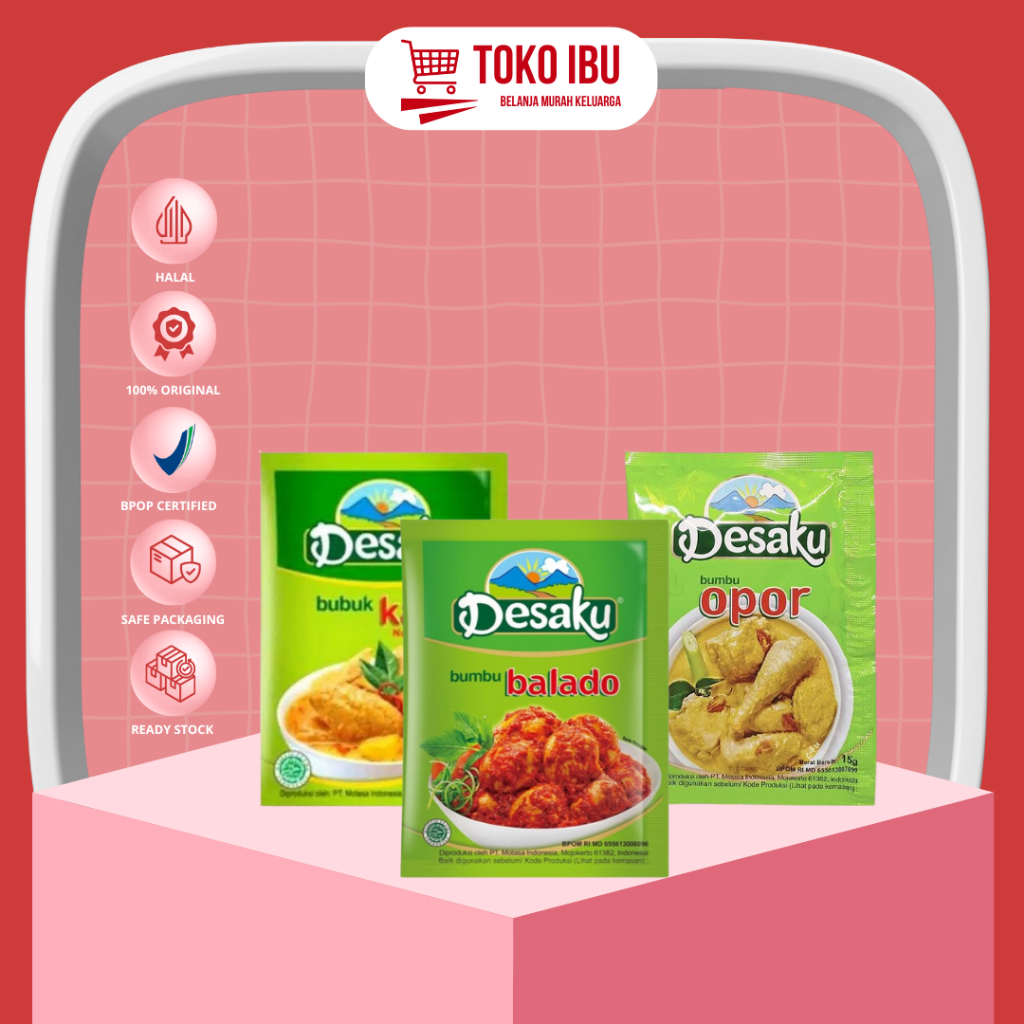 

Desaku Bumbu Instant Kari - Balado - Opor