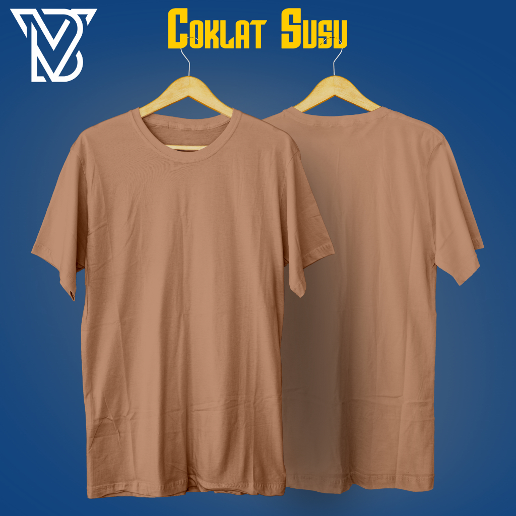 COKLAT SUSU - KAOS POLOS COTTON COMBED 24S