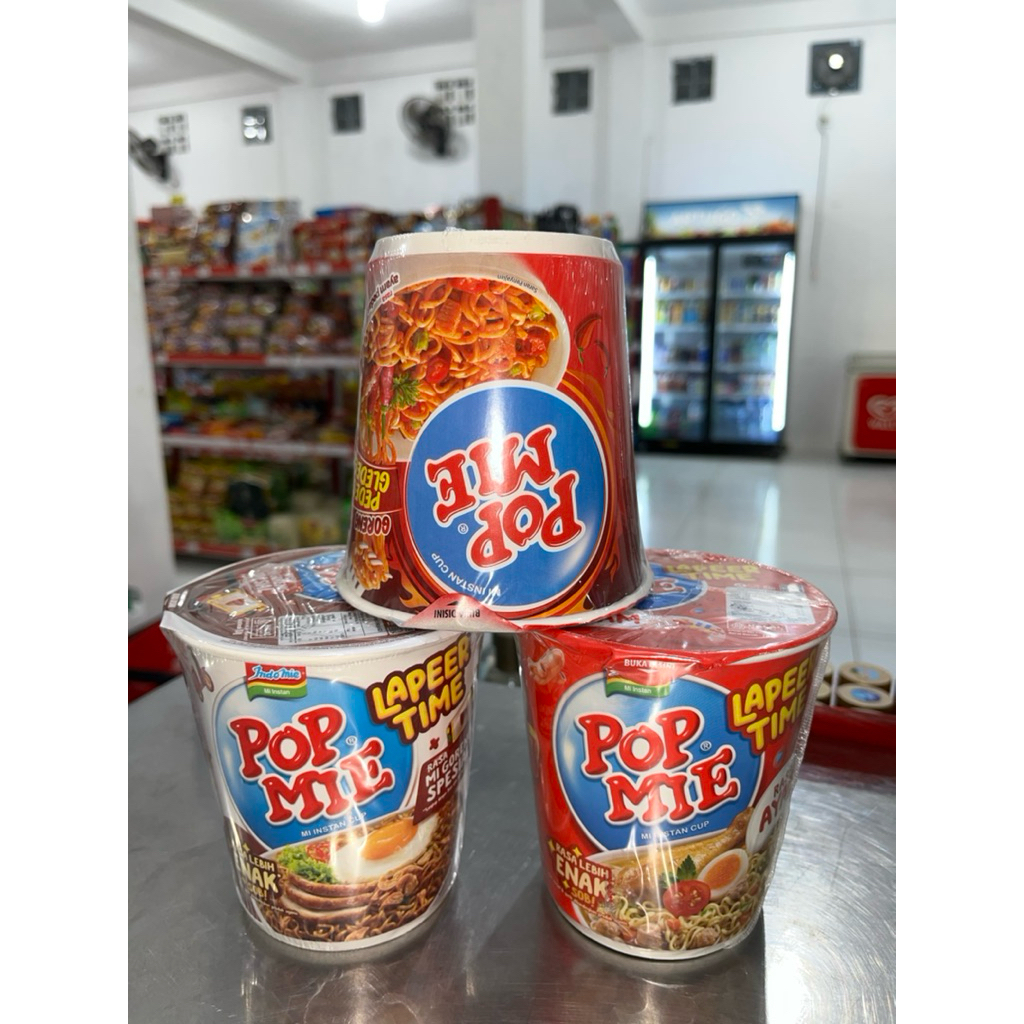 

pop mie rasa mi goreng spesial 80g-pedes gledek 75g-ayam 75g