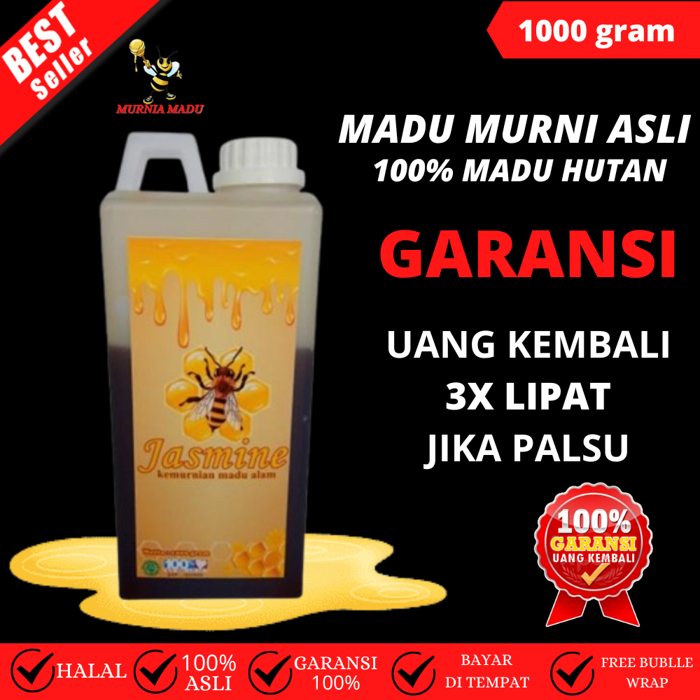 

GARANSI UANG KEMBALI 3X LIPAT JIKA PALSU - Madu Murni Asli 100% Madu Hutan