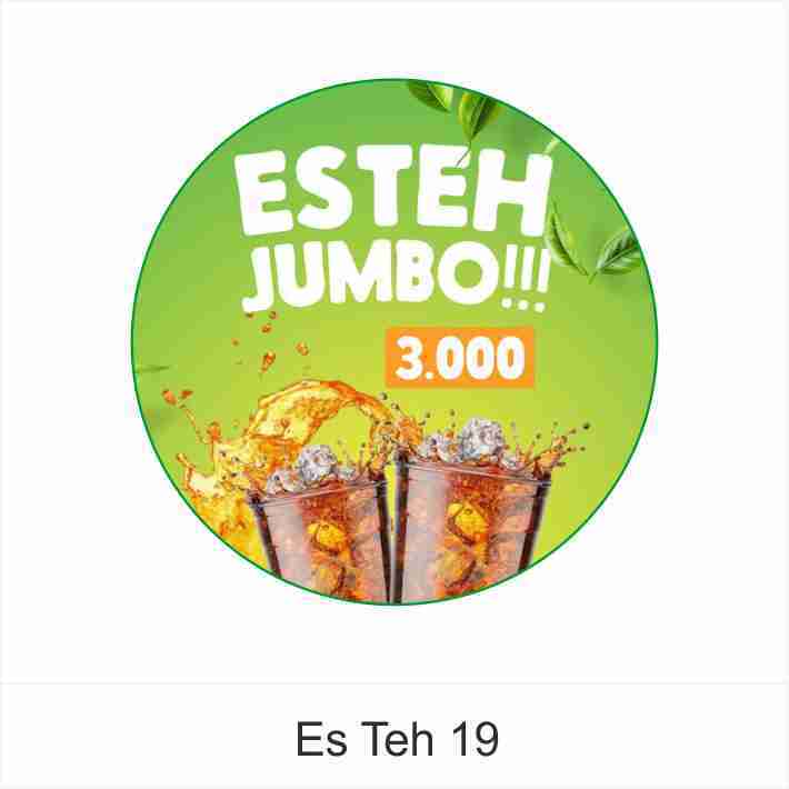 

[COD] 160pcs Stiker Es Teh Jumbo Stiker label Cup V.4