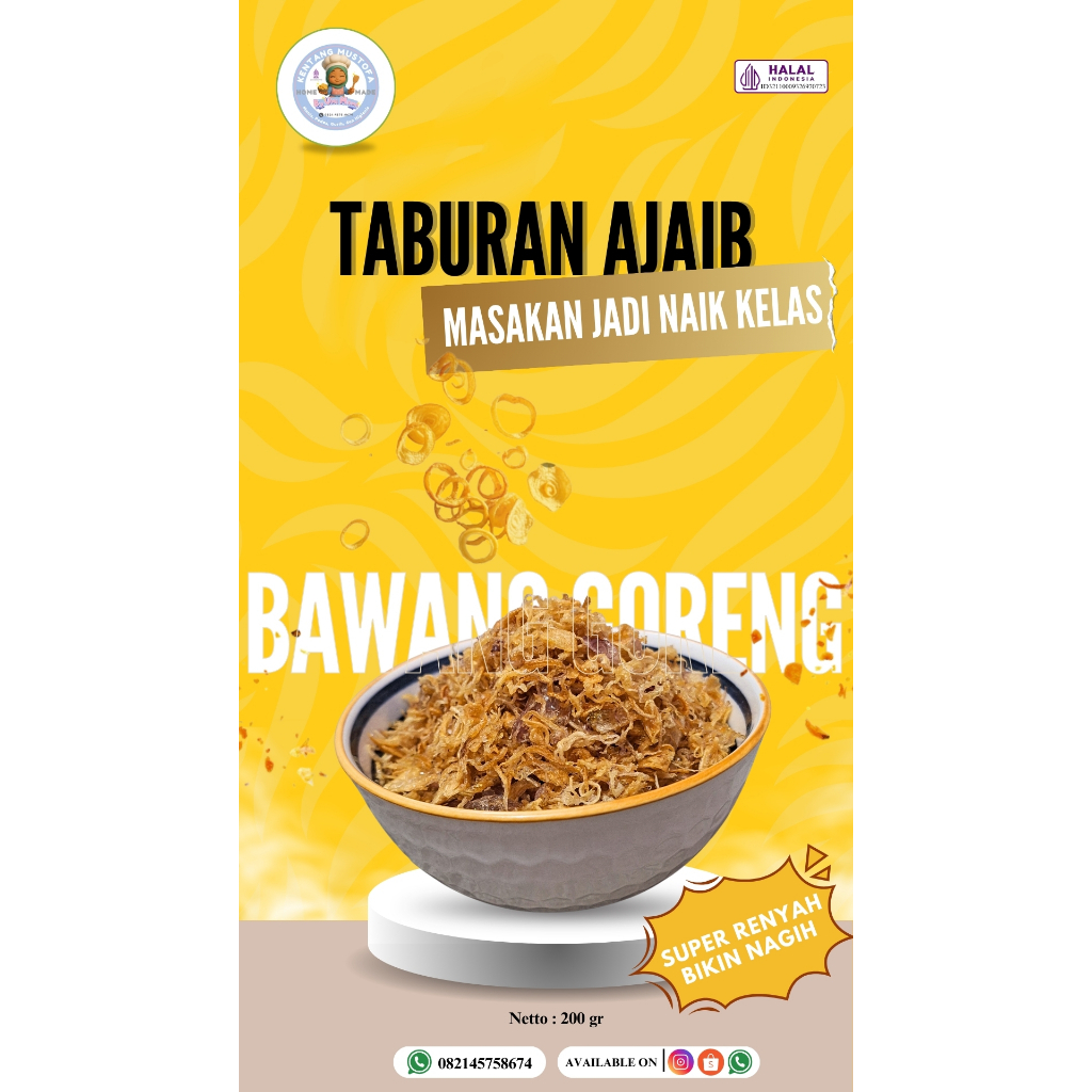 

Bawang Goreng 200gr – Taburan Renyah Gurih Homemade by Umi Mama