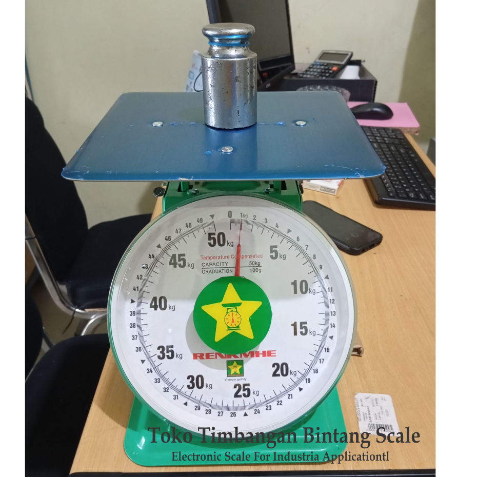 Timbangan duduk jarum 50kg Vietnam RENKMHE / Timbangan 50kg Jarum Vietnam Quality