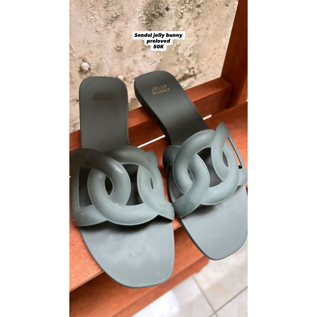 preloved sendal jelly bunny murah