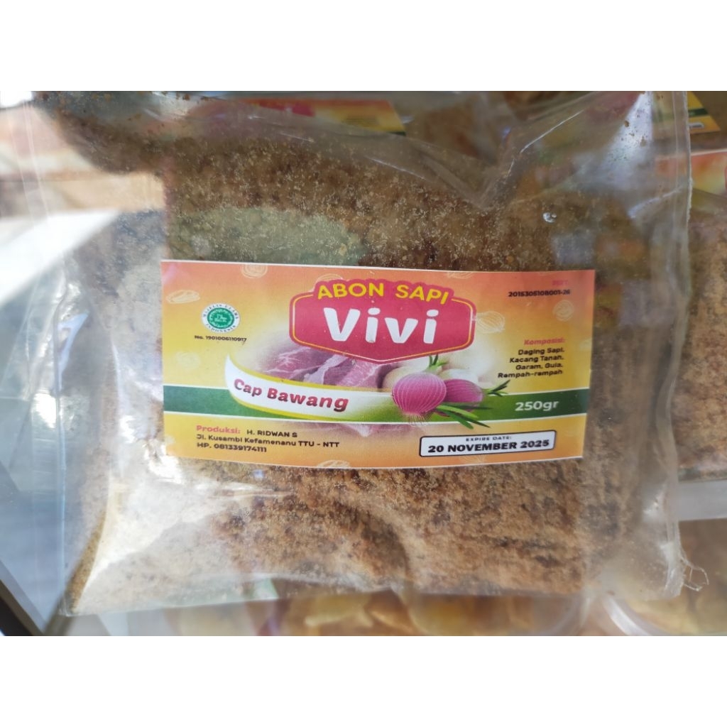 

Abon Sapi Vivi Cap Bawang 250gr