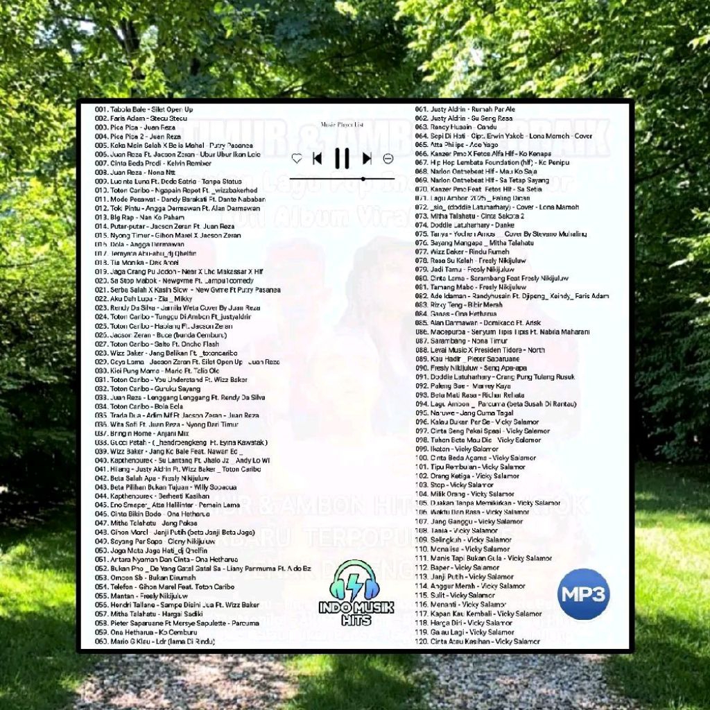 KASET MP3 AUDIO MOBIL LAGU POP TIMUR FULL ALBUM VIRAL TERBARU 2025 - KASET MP3 120 CAMPURAN LAGU TIM