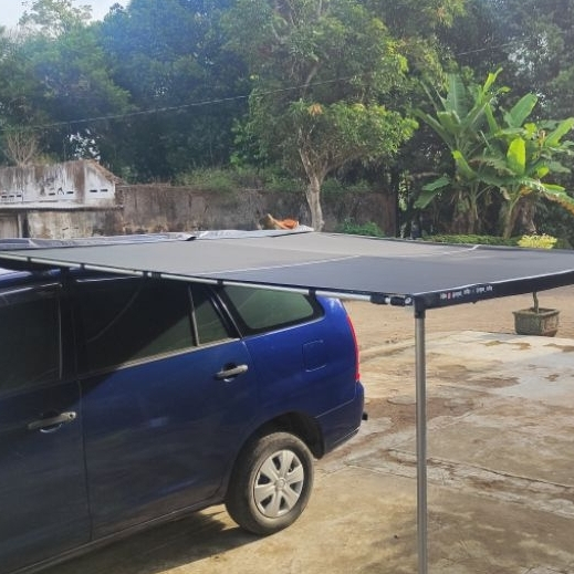 Side Awning Car Camping Rayyan Rooftop – Praktis untuk Camping & Traveling, Campervan