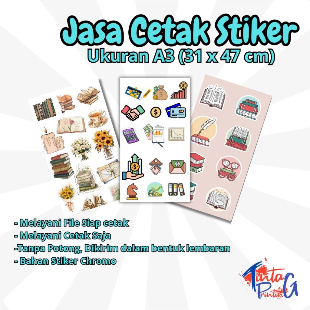 

Jasa cetak Stiker A3