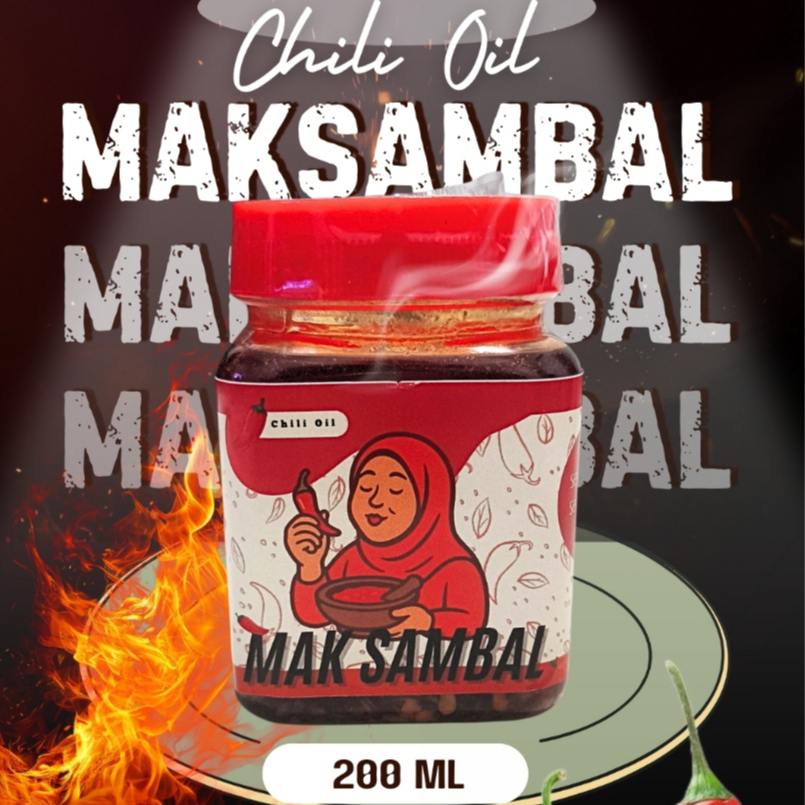 

Terlaris (Chili Oil 200ml) – Mak sambal – Sambal Minyak Cabai Pedas Gurih Asli Indonesia