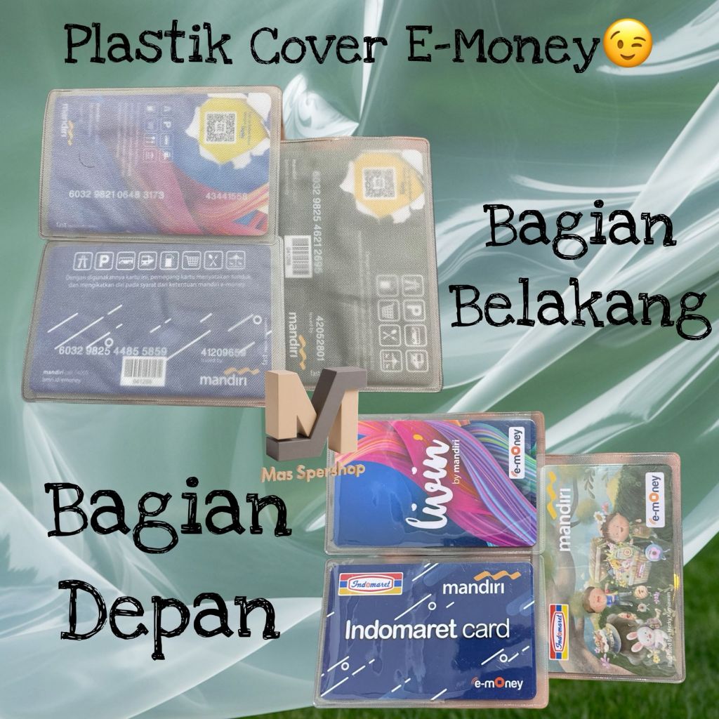 

LAPISAN ATM/ ETOLL / SIM A B C/ KTP / Kartu Nama MIKA Plastik pelindung Cover pelindung Bening BAGUS Tebal Plastik