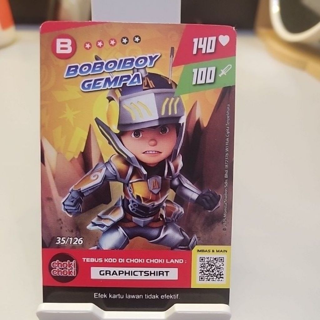 Kartu Boboiboy GEMPA