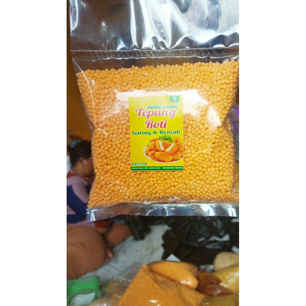 

100g bubble crumb/tepung roti bulat