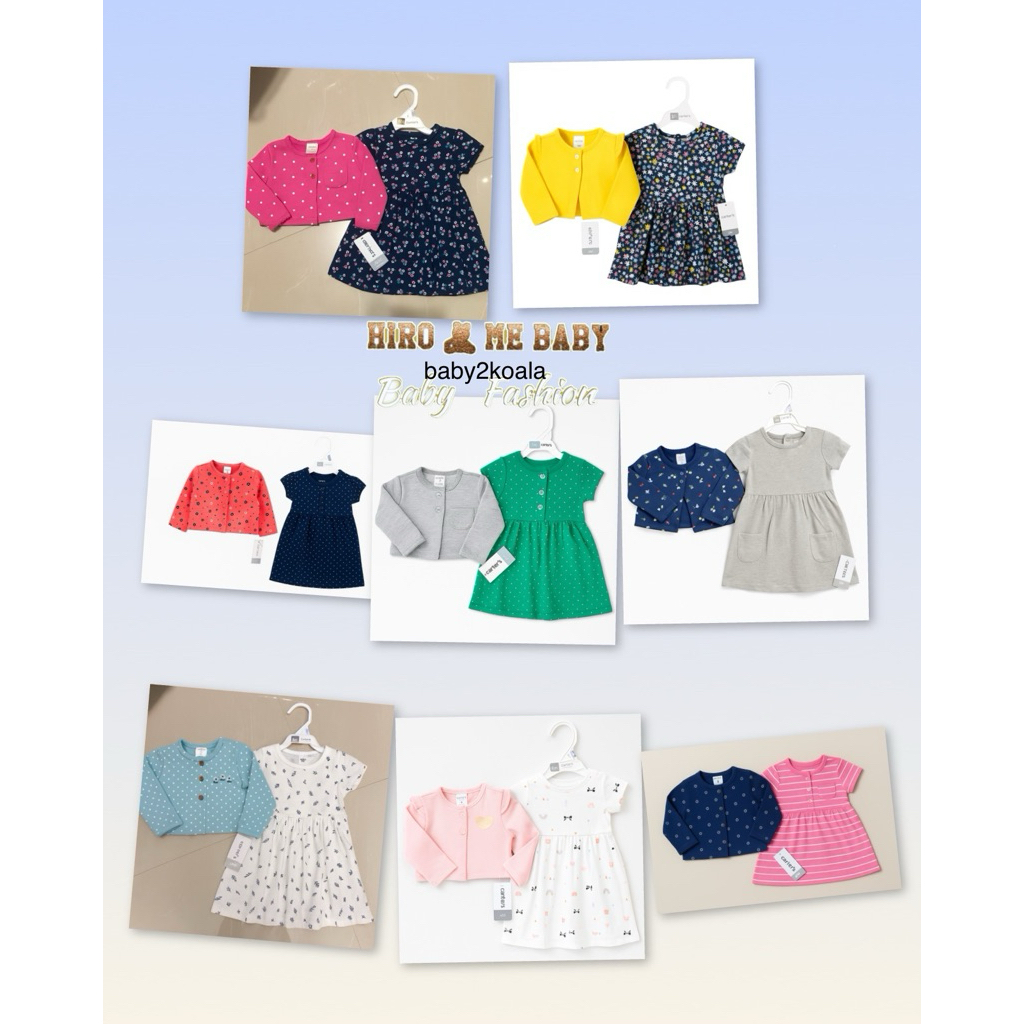 JUMPER DRESS CARTER’S 2in1 / JP DRESS CARDIGAN / SETELAN JUMPER DRESS / SET JUMPER PREMIUM QUALITY