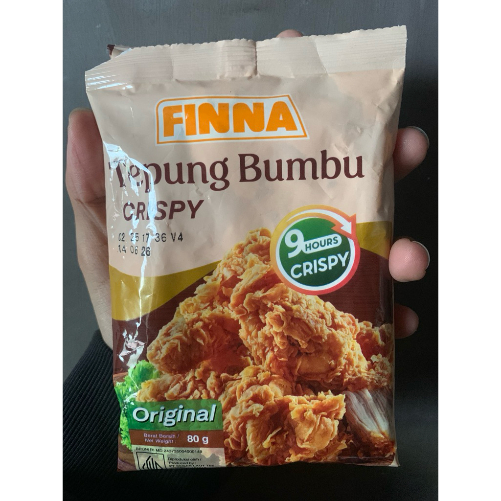 

tepung finna bumbu crispy 80gram 1renteng isi 11