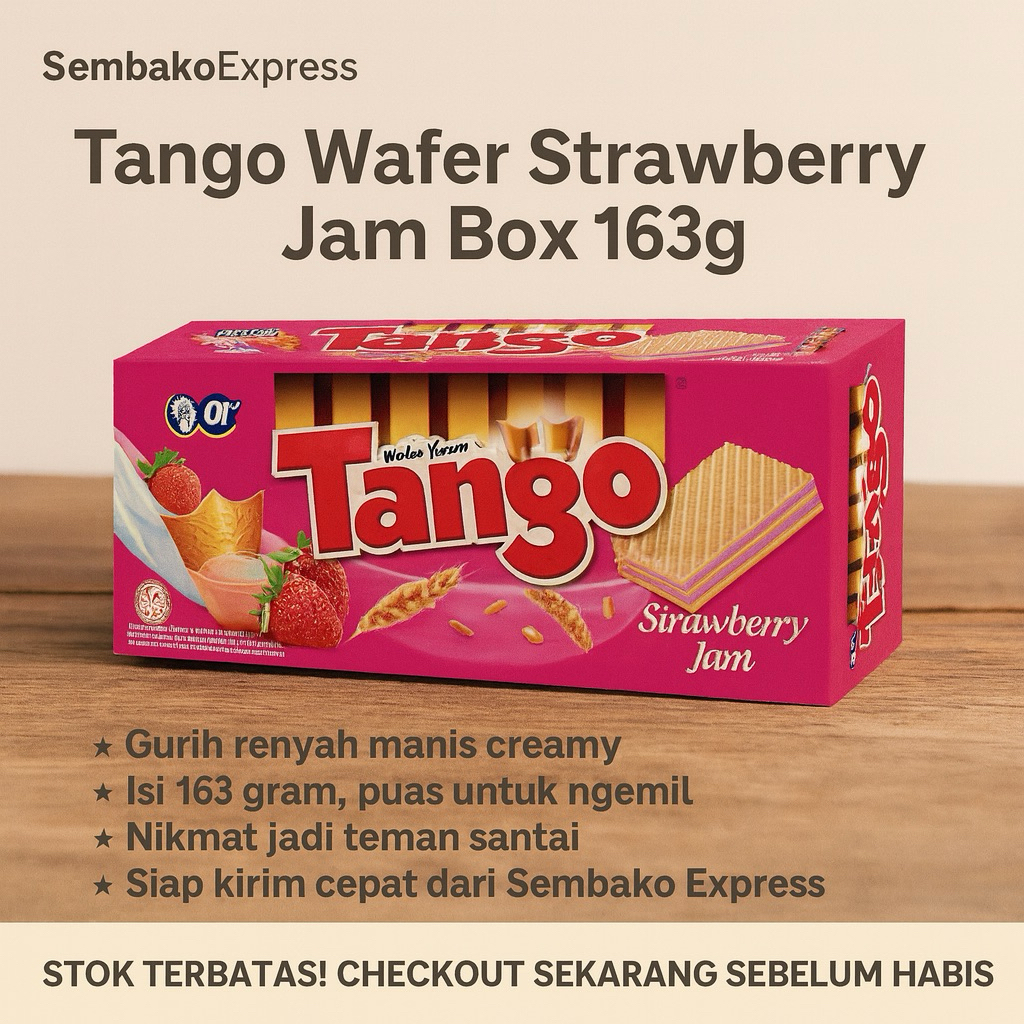 

Tango Wafer Strawberry Jam Box 163 g