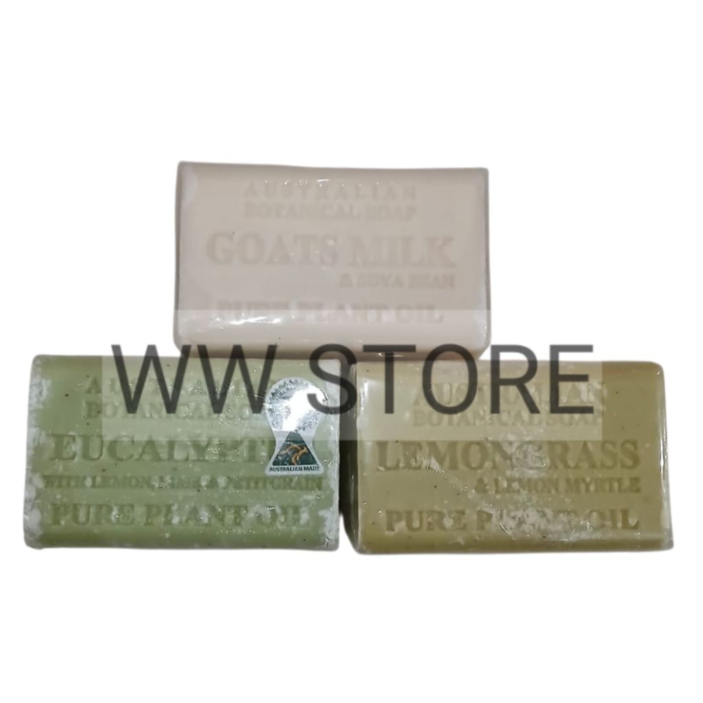 Sabun Australia AUSTRALIAN BOTANICAL SOAP GOATS MILK & SOYA BEAN / EUCALYPTUS / LEMONGRASS Pure Plan