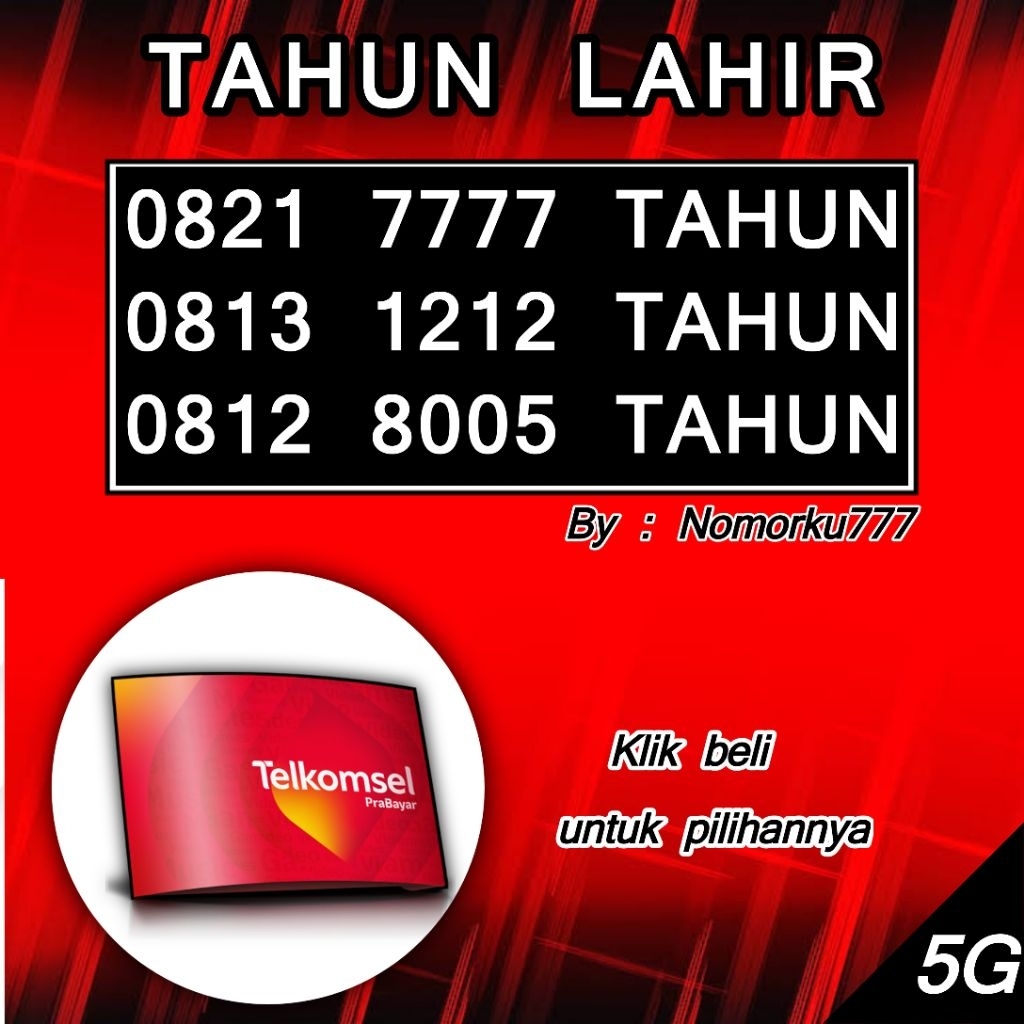 NOMOR CANTIK TELKOMSEL 4GLTE KARTU PERDANA TELKOMSEL 4GLTE NOMOR CANTIK SERI TAHUN 8889-8999-2022-77