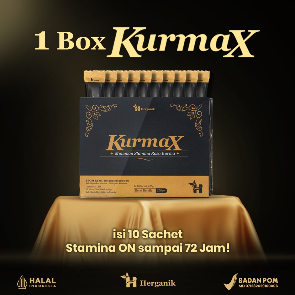

Herganik Kurmax – Kopi Herbal Premium 1 Box isi 10 Sachet (Halal BPOM)