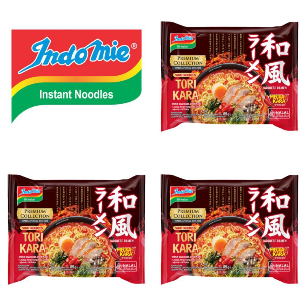 

Indomie Mie Instan Premium Collection Soup Noodles Japanese Ramen Tori Kara 89 Gram