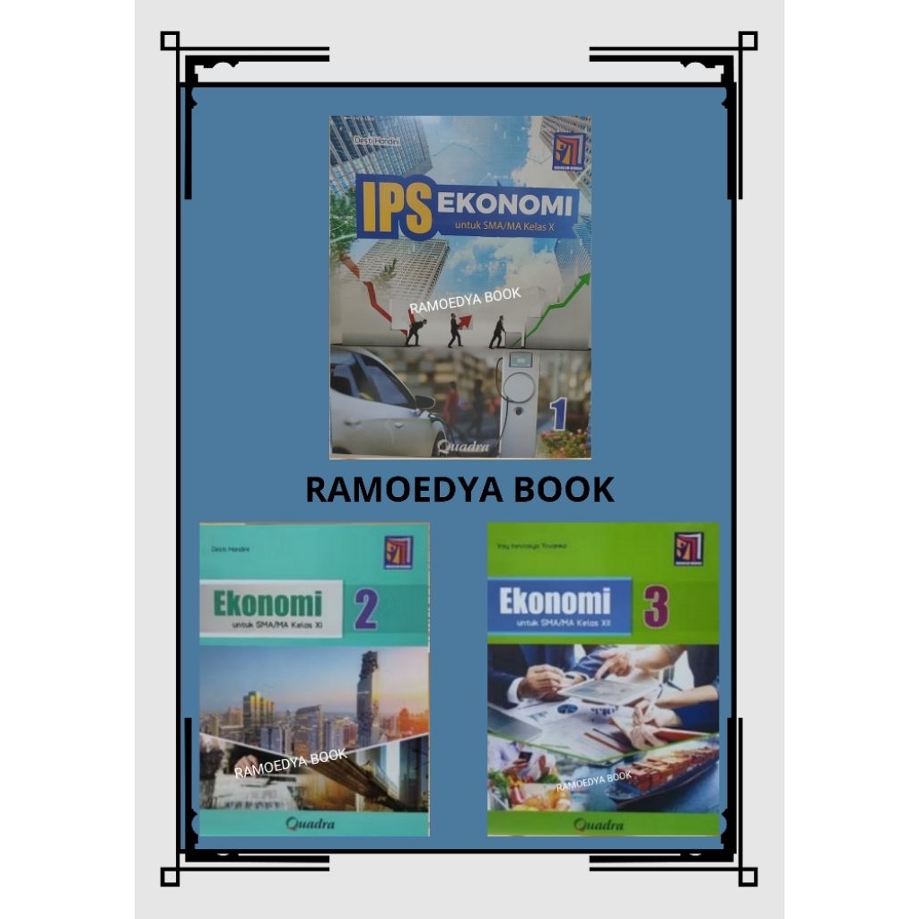 Buku Original Ekonomi SMA/MA kelas 10,11,12 Kurikulum Merdeka Quadra