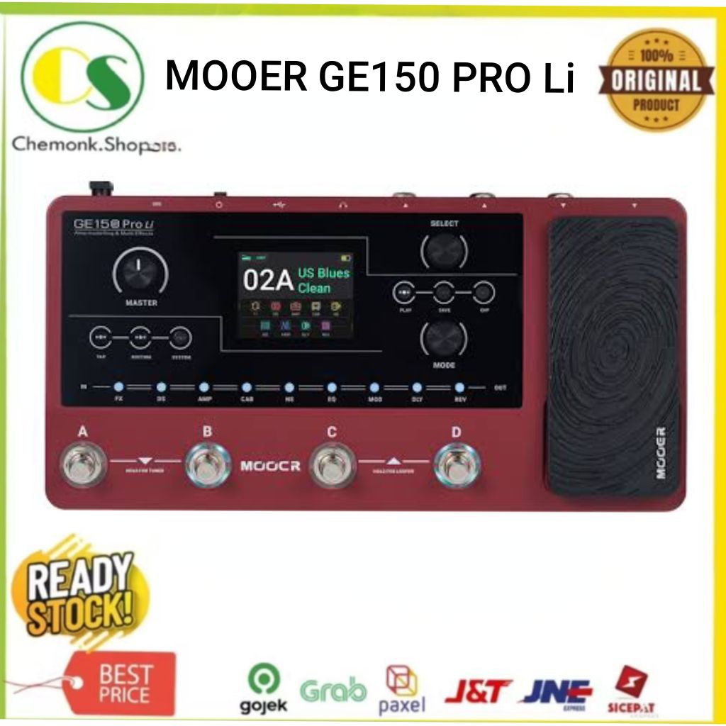 Efek Gitar MOOER GE150 PRO Li Mooer GE 150 PRO Li Digital Amp Modelling & Multi Effects Guitar Pedal
