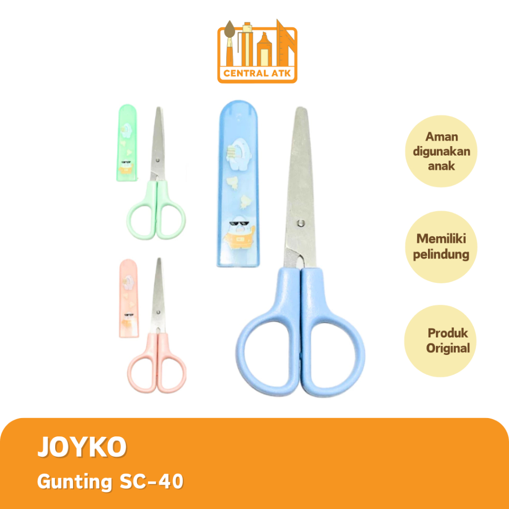 

SCISSORS / GUNTING ANAK JOYKO SC-40 (1 PCS)