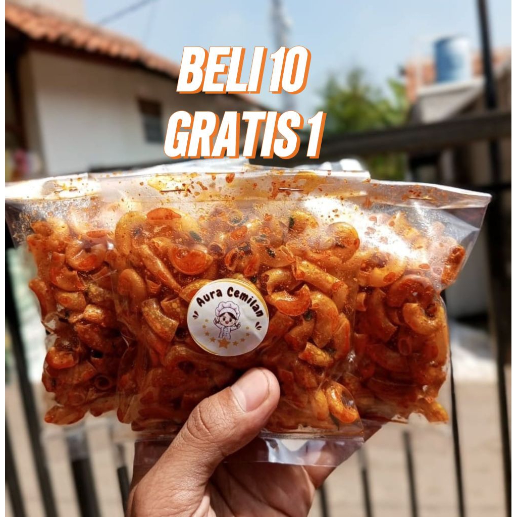 

PROMO 50 GR MAKARONI CIKRUH KRIUK PEDAS DAUN JERUK