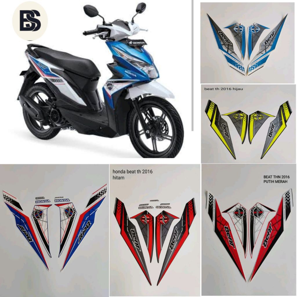 Stiker Striping Les Motor standart Original Beat Fi 2016 2017